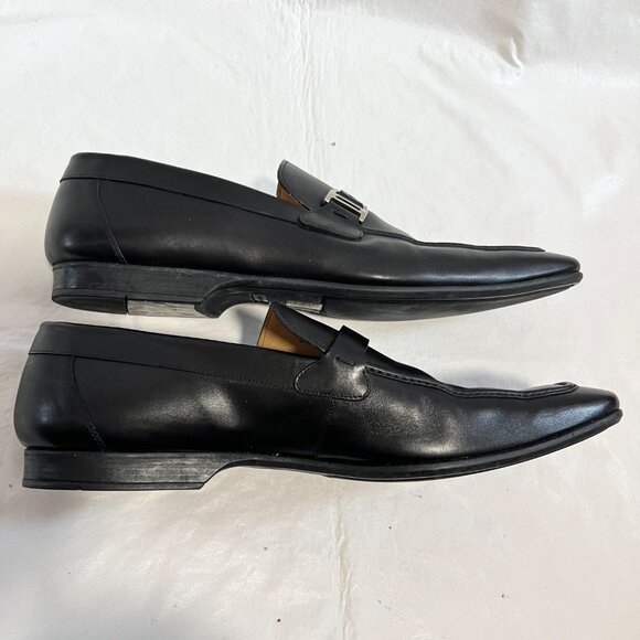 Magnanni slip on shoes Lino Loafer black leather US mens size 15 rubber soles - Picture 7 of 15
